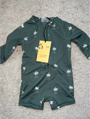 NWT Miles the Label swimsuit rashguard 0-3 months